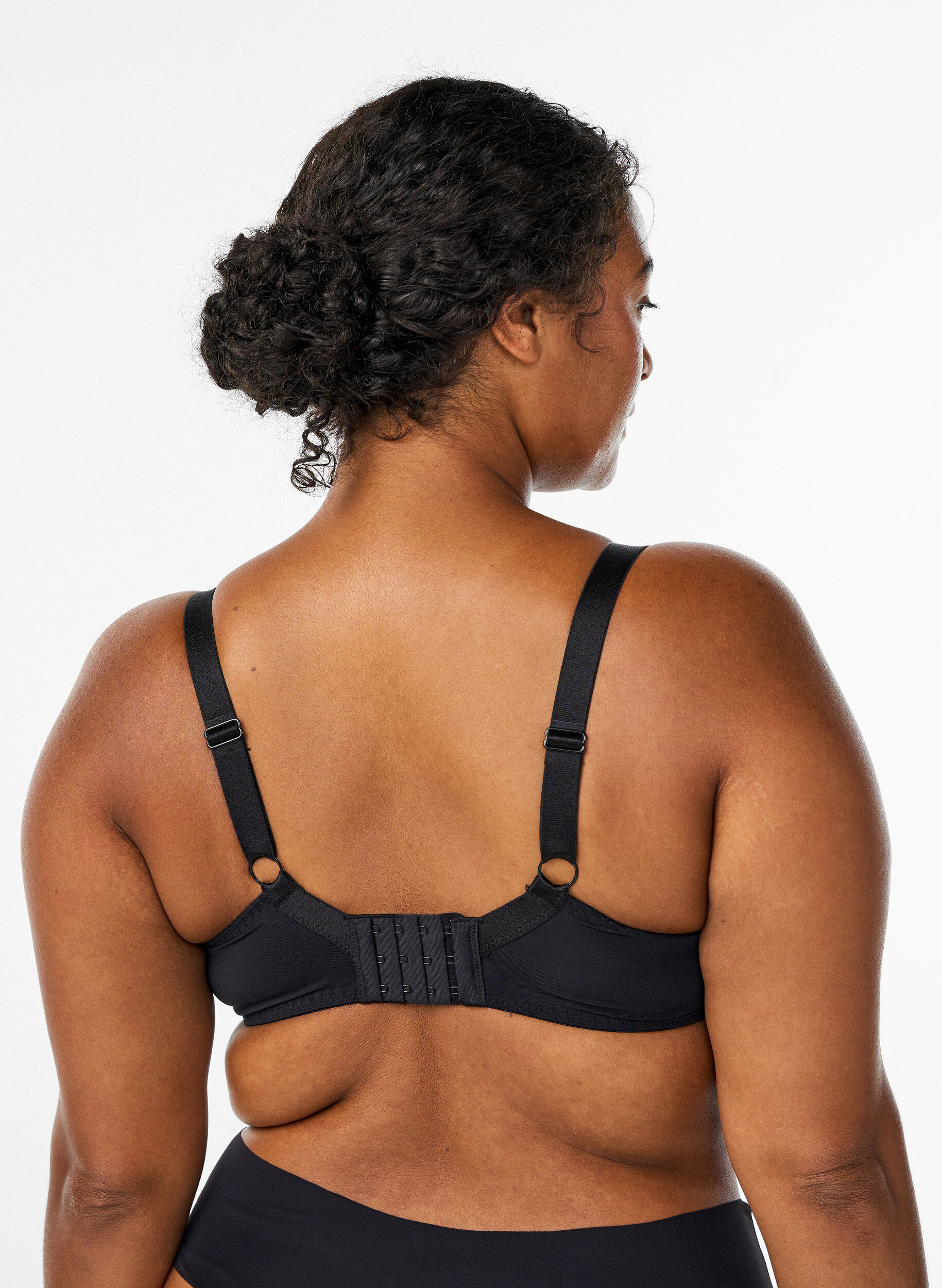 ZizziVatteret blonde bh med b&oslash;jle, Sort, Model image number 2