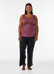 Ribtop med blondekant, R&oslash;d, Model image number 1