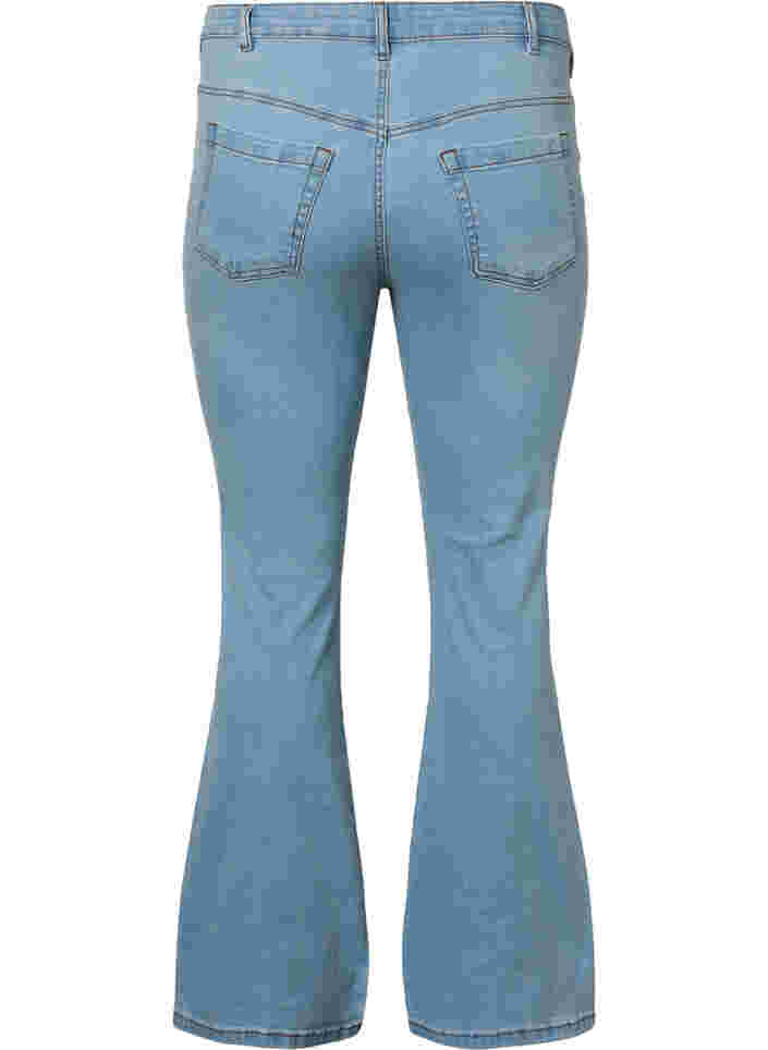 Ellen bootcut jeans med høj talje, Ex Lgt Blue, Packshot image number 1