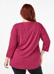 Tr&aelig;ningsbluse med 3/4 &aelig;rmer, R&oslash;d, Model image number 2