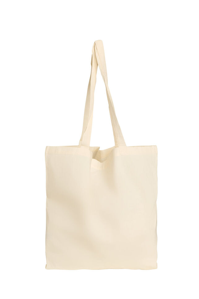 Totebag med print, Gul, Packshot image number 1