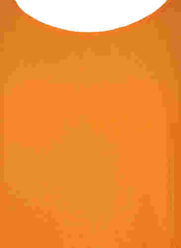 Kortærmet bluse i viskose, Orange Peel, Packshot image number 2