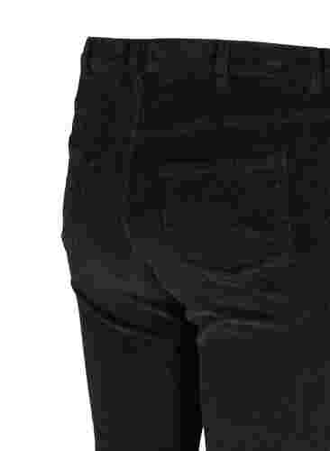 Fløjlsbukser med bootcut, Black, Packshot image number 3