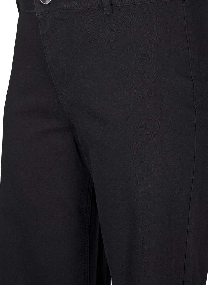 Jeans med vide ben, Sort, Packshot image number 2