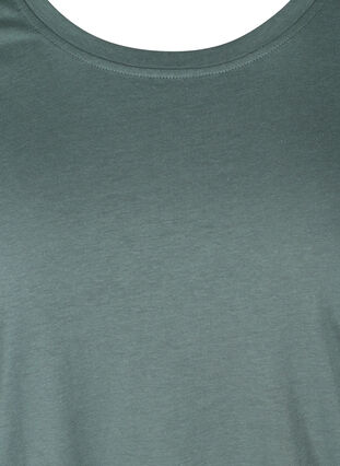 Kortærmet t-shirt med justerbar bund, Balsam Green, Packshot image number 2