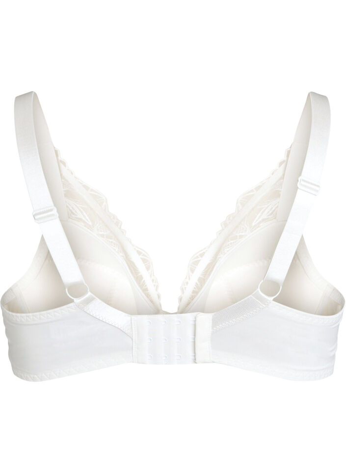 Vatteret blonde bh med b&oslash;jle, Hvid, Packshot image number 1