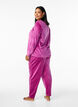 Velour bukser med lommer, Boysenberry, Model image number 1