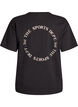 Sporty t-shirt i &oslash;kologisk bomuld, Sort, Packshot image number 1