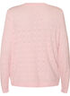 Strikket cardigan med hjertehulm&oslash;nster, Lyser&oslash;d, Packshot image number 1