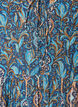 Bluse med paisleyprint og sn&oslash;redetalje, Bl&aring;, Packshot image number 2