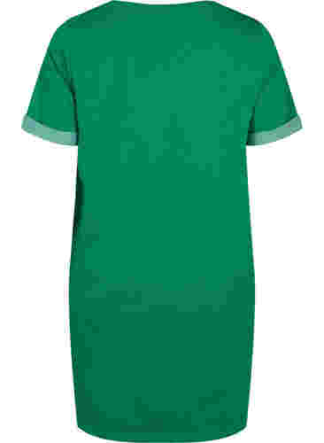 Sweatkjole med korte ærmer og slids, Jolly Green, Packshot image number 1