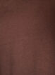 Ensfarvet basis t-shirt i bomuld, Brun, Packshot image number 2