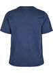 T-shirt med eyelets og print, Navy Washed , Packshot image number 1