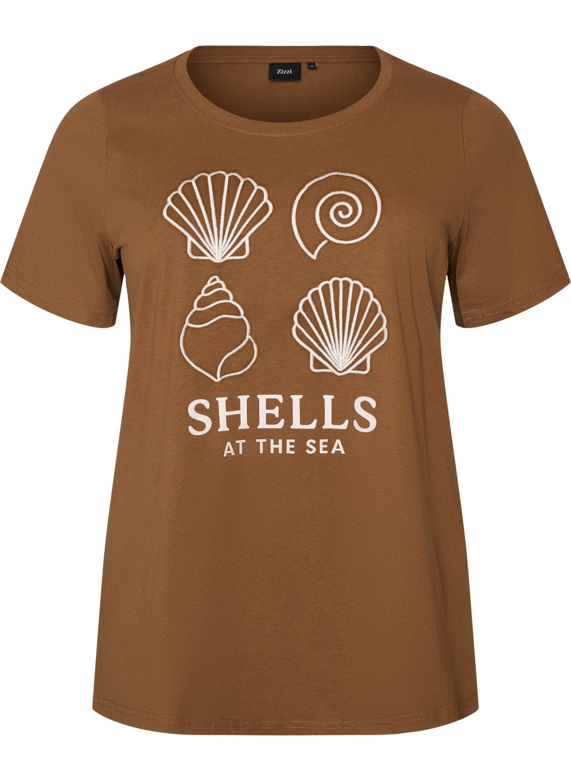 T-shirt i bomuld med printmotiv