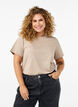 Basis t-shirt i bomuld med rund hals , Beige, Model image number 0