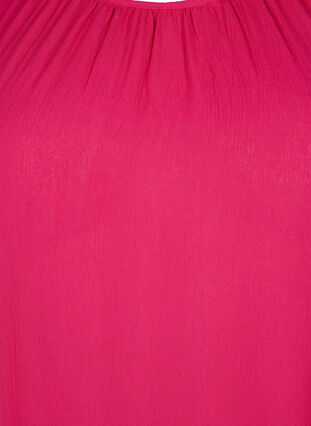 Viskosekjole med korte ærmer, Bright Rose, Packshot image number 2