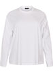 Basis t-shirt med lange &aelig;rmer, Hvid, Packshot image number 0