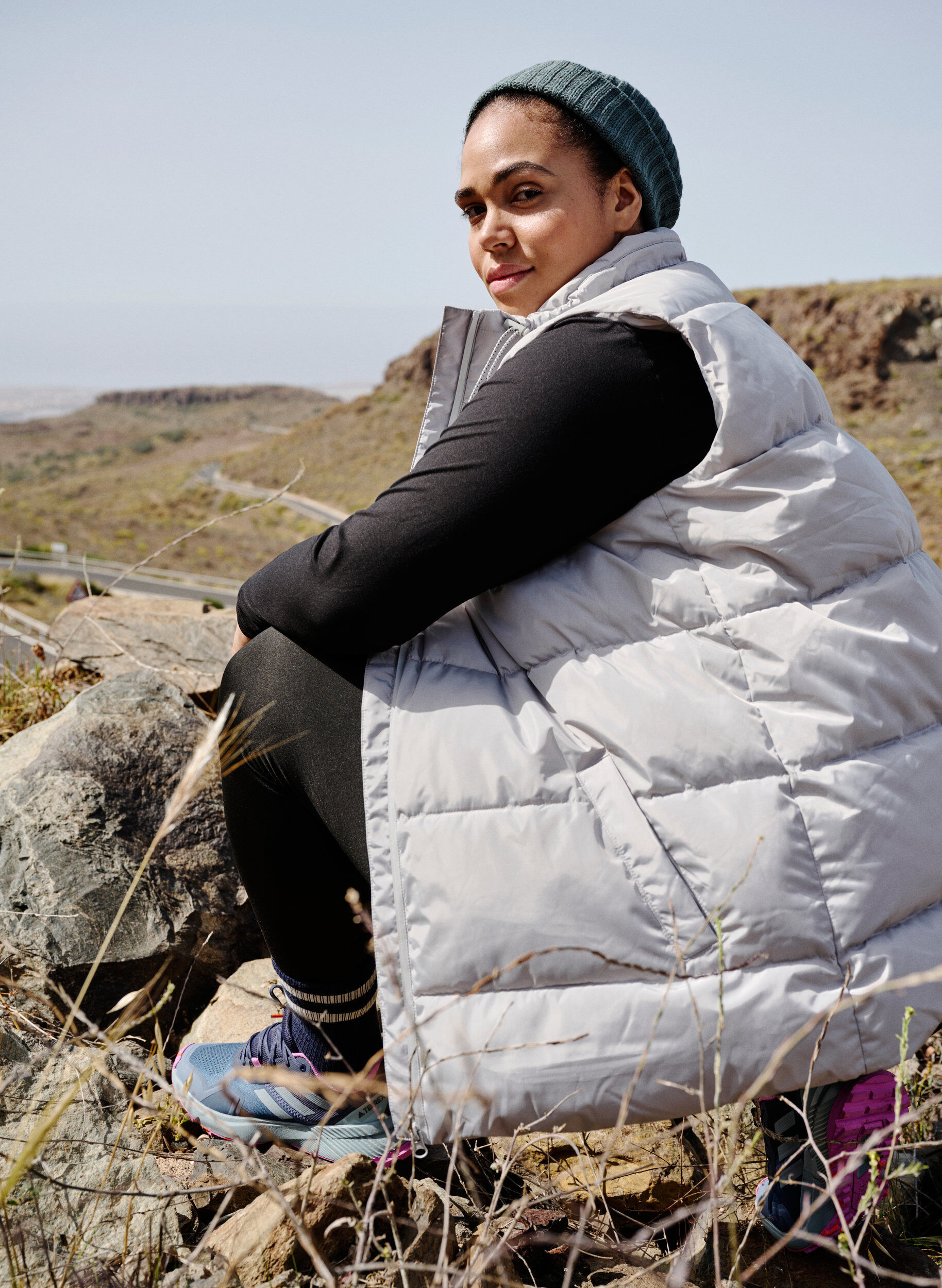 Zizzi Sporty vest med h&oslash;j krave og lommer, Pearl Blue, Image image number 1