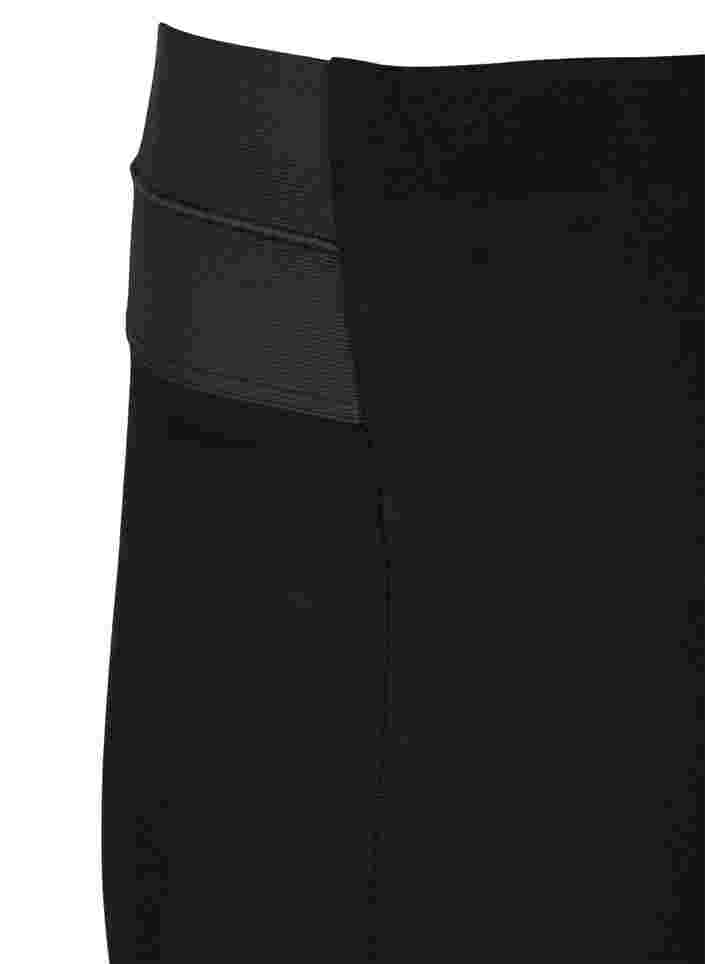 Tætsiddende nederdel med elastik i taljen , Black, Packshot image number 2