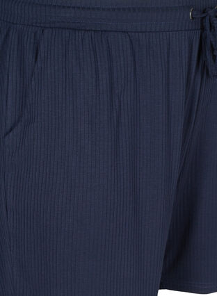 Shorts i ribkvalitet med lommer, Navy Blazer, Packshot image number 2