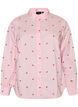 Skjorte med broderede blomster, Lyser&oslash;d, Packshot image number 0