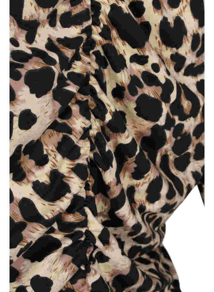 Langærmet kjole i leoprint, Leo, Packshot image number 3