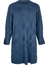 Strikkjole med slids, Bering Sea Mel.