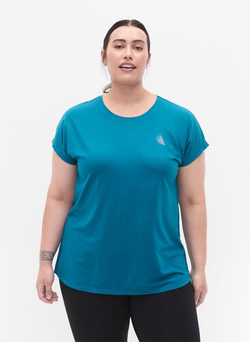 Kortærmet trænings t-shirt, Deep Lake, Model image number 0
