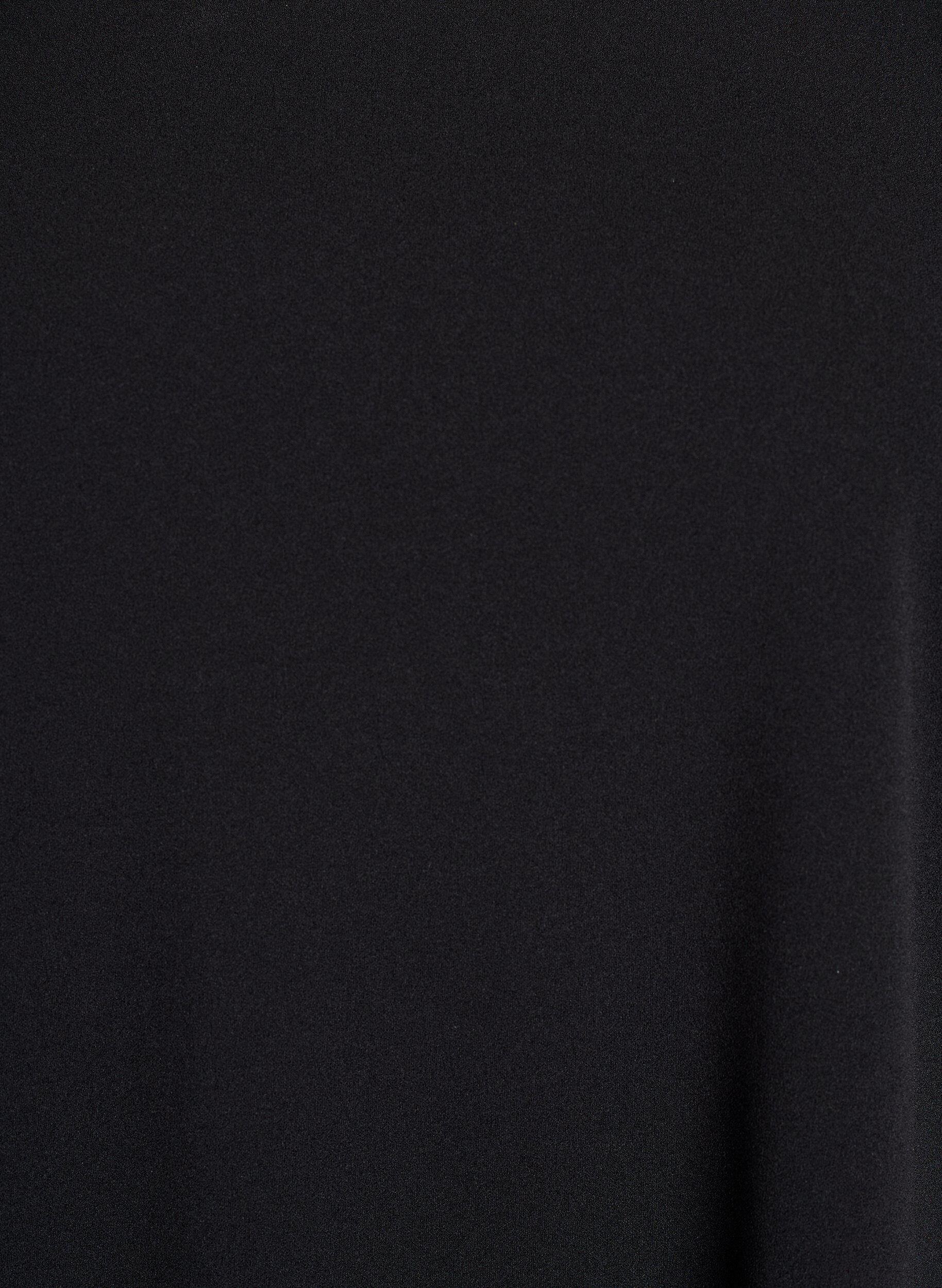 Zizzi FLASH - Kort kjole med a-facon og 3/4 &aelig;rmer, Sort, Packshot image number 2