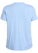 Basis t-shirt i bomuld med rund hals, Bl&aring;, Packshot image number 1