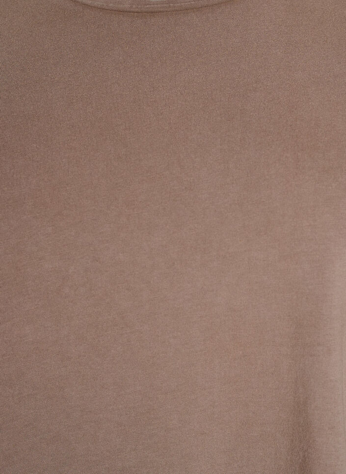 Kort kjole med A-shape og washed look, Brun, Packshot image number 2