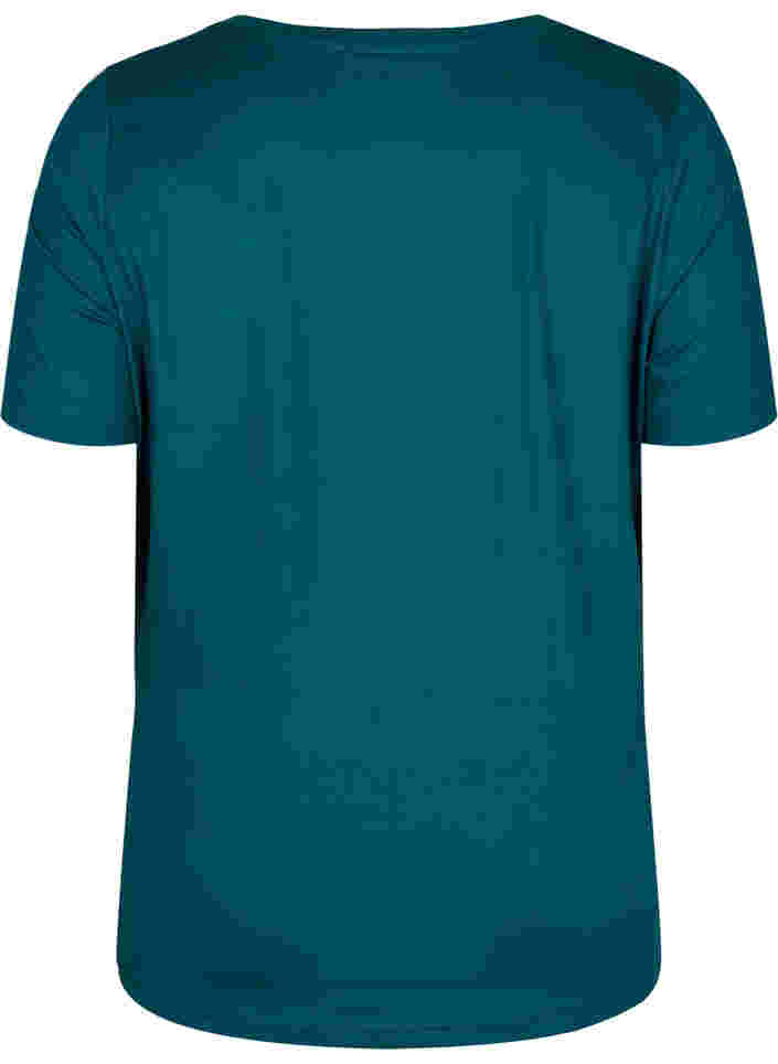 Graviditets trænings t-shirt, Deep Teal, Packshot image number 1