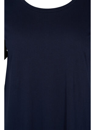 T-shirt kjole i bomuld med slids, Night Sky, Packshot image number 2