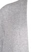 Lang strikcardigan med lommer, Light Grey Melange, Packshot image number 2