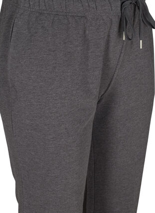 Sweatpants med vidde og lommer, Dark Grey Melange, Packshot image number 2
