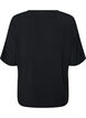 Nat T-shirt i modal med kontrastb&aring;nd, Sort, Packshot image number 1