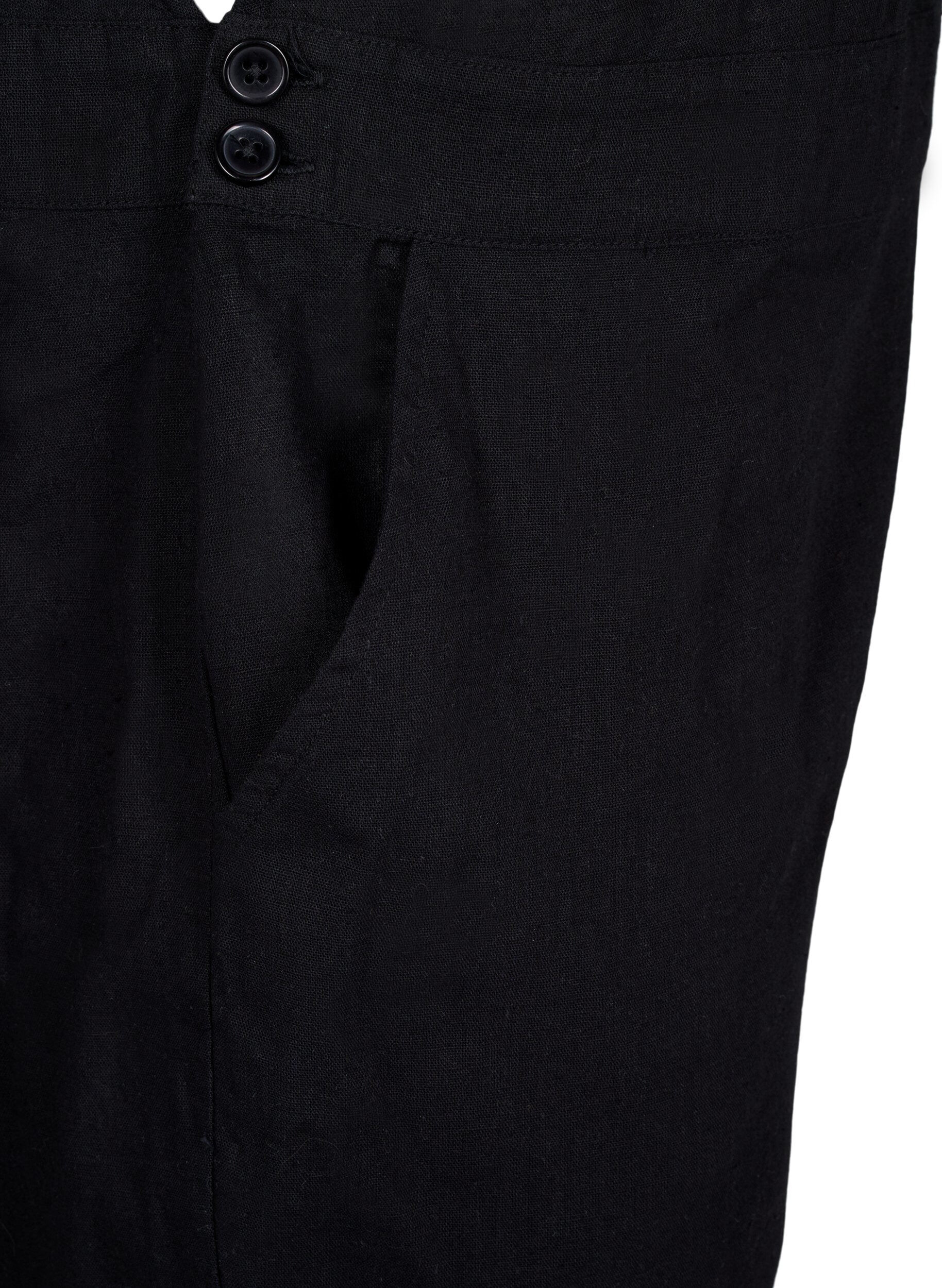 Zizzi Overalls i h&oslash;rmix, Black, Packshot image number 3