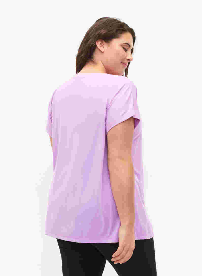 Kortærmet trænings t-shirt, African Violet, Model image number 1