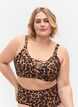 Leoprintet bikini bh med stringdetalje, Autentic Leopard, Model image number 0