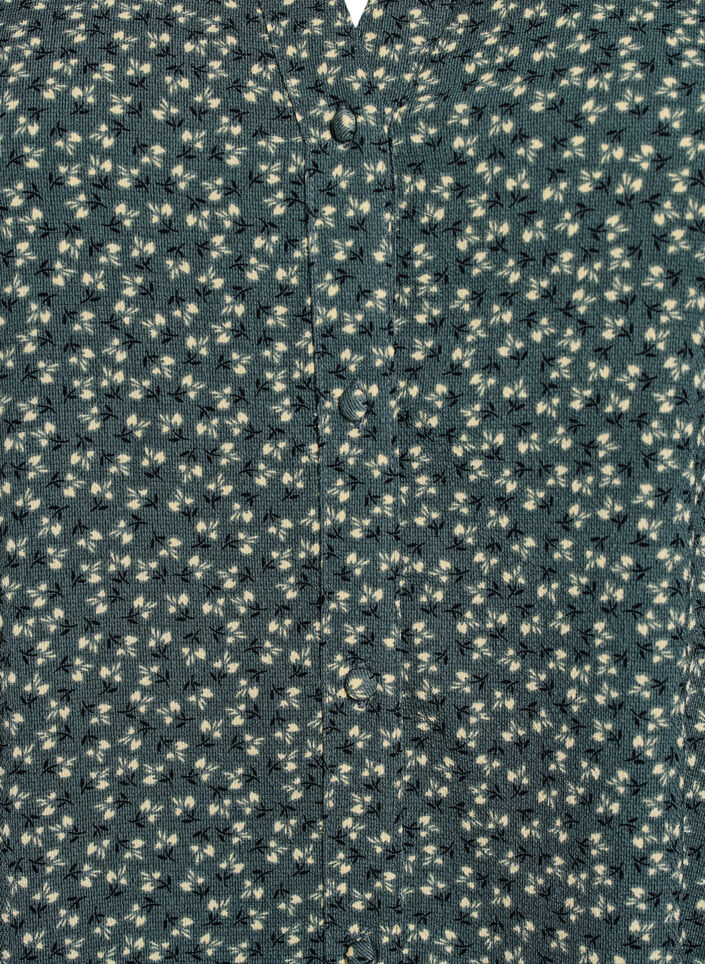 Midikjole med A-facon og korte ærmer, Grøn, Packshot image number 2