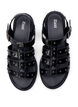 Wide fit - Sandal med nitter, Sort, Packshot image number 2