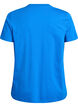 Basis t-shirt i bomuld med rund hals, Bl&aring;, Packshot image number 1