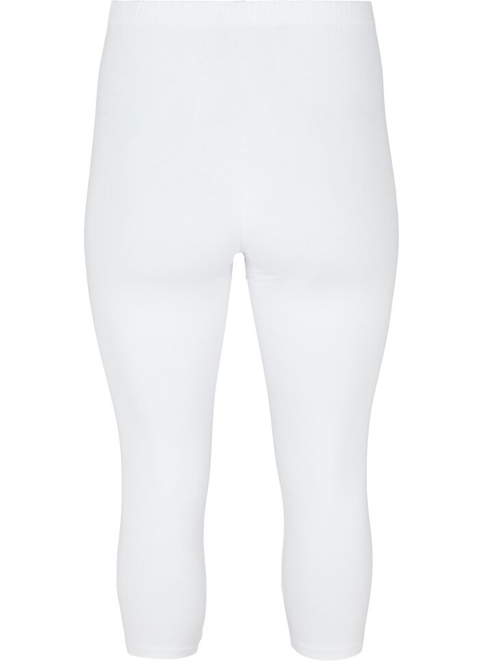 Basis 3/4 leggings, Bright White, Packshot image number 1