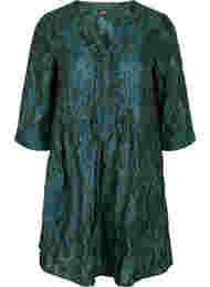Jacquard kjole med flæser og a-shape, Scarab