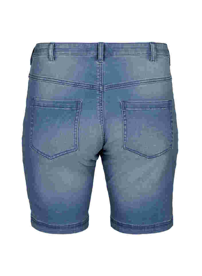 Slim fit Emily shorts med normal talje, Light blue denim, Packshot image number 1