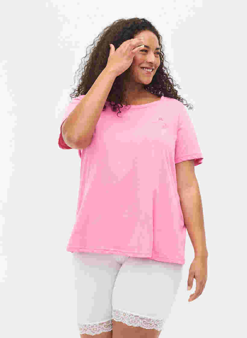 Støt Brysterne - T-shirt i bomuld, Wild Orchid, Model image number 0