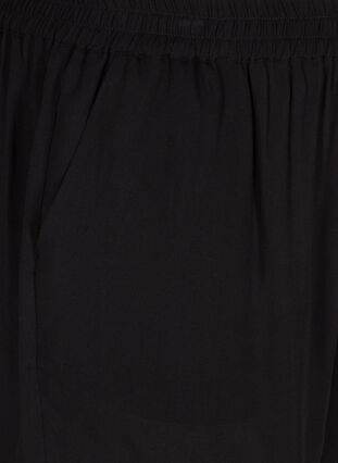 Løse shorts i viskose, Black, Packshot image number 2