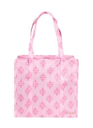 Shoppingbag med lynlås, Lyserød