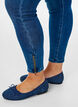 Cropped Amy jeans med lynl&aring;sdetalje, Bl&aring;, Model image number 2