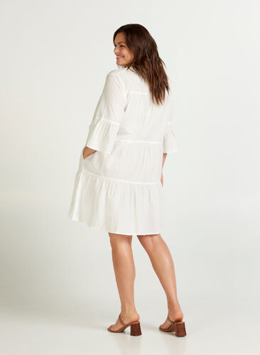 Kjole, Bright White, Model image number 1